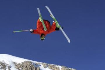 El equipo de halfpipe francés se prepara estos días en Tignes, los Alpes, para los Juegos Olímpicos de Invierno en Sochi. Kevin Rolland.