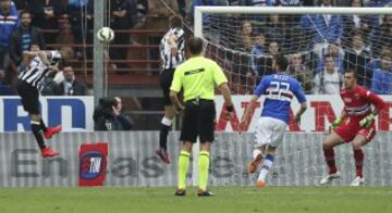 Arturo Vidal anotó el 1-0 sobre la Sampdoria 