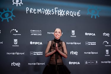 La directora y actriz Leticia Dolera posa en la alfombra roja de la 31 edición de los Premios José María Forqué.