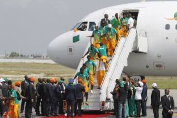 La ciudad de Abidjan se llenó de una multitud de marfileños deseosos de ver a su selección como campeones de África. 