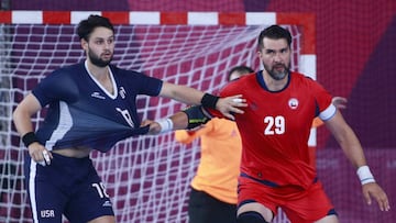 Marco Oneto defendiendo frente a Estados Unidos.