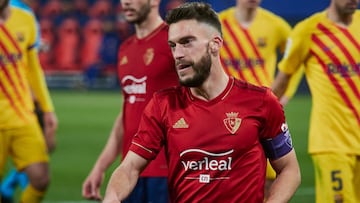Roberto Torres Morales of C.A. Osasuna during the spanish league, LaLiga, football match played between CA Osasuna v FC Barcelona at El Sadar Stadium on march 6, 2021 in Pamplona, Navarra, Spain.
AFP7
06/03/2021 ONLY FOR USE IN SPAIN