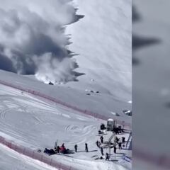 Dos avalanchas irrumpen en una competición en Tignes