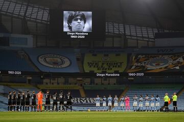 Así han sido los emotivos minutos de silencio del deporte por la muerte de Maradona