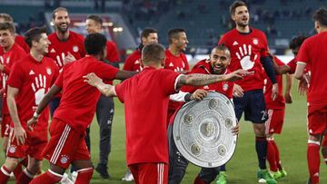 Bayern campeón: Vidal lidera la celebración con los hinchas