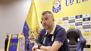 Diego Martínez durante una rueda de prensa.