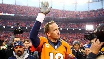 Peyton Manning, diciendo adiós.