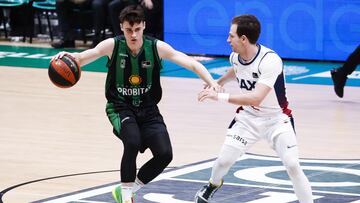 28/04/21  BALONCESTO BASKET
 PARTIDO LIGA ENDESA LIGA ACB 
 JOVENTUT BADALONA - BAXI MANRESA 
 NENAD DIMITRIJEVIC  FRANKIE FERRARI