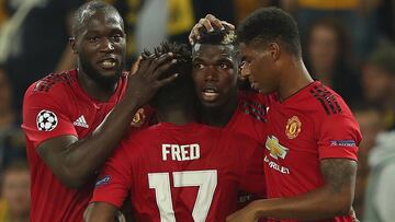 Lukaku, Fred, Pogba y Rashford.