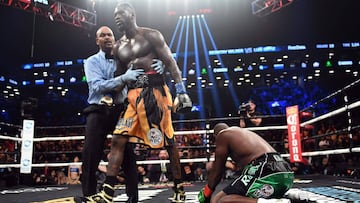 Deontay Wilder noquea a Luis Ortiz por el WBC del peso pesado en Nueva York.