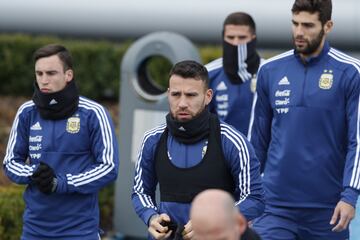 Manchester 21 marzo 2018
Entrenamiento de la Seleccin Argentina en el 
Manchester City Academy


Foto Ortiz Gustavo
