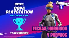 Copa PlayStation de Fortnite febrero 2022 en PS4 y PS5: fecha, horarios y cómo participar