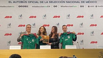 Presenta ADO autobús oficial de la Selección Mexicana para el Mundial de Qatar 2022