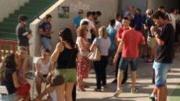 Pocas colas en el Martínez Valero.