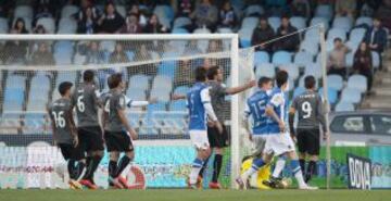 1-1. Canales anota el gol del empate.