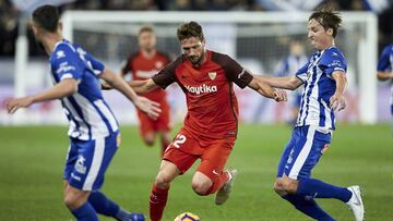 Franco Vázquez contra el Alavés.