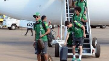 La selección brasileña aterriza en Río de Janeiro.