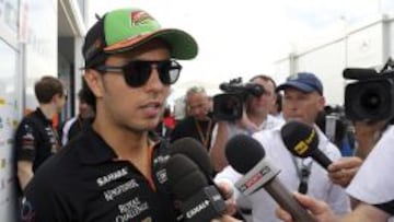 Sergio Pérez, en Silverstone.