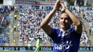 Gustavo Canales anotó la apertura de la cuenta frente a Universidad Católica.