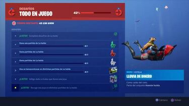 Fortnite - Guía de desafíos de Todo en Juego y La Huida