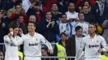 <b>CRISTIANO Y COMPAÑÍA. </b>Además del portugués, con 46 goles en Liga, para los redactores de 'UEFA.com' brillaron Özil, Ramos y Xabi.