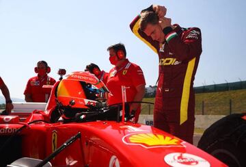 Mick Schumacher pilotó un Ferrari F2004 en Mugello.