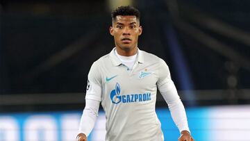 Wilmar Barrios en un partido del Zenit de la Champions League