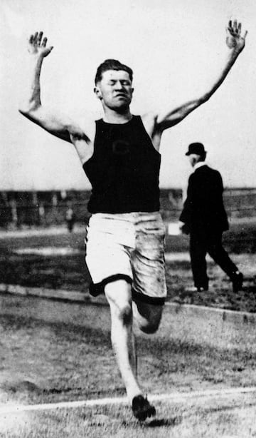 Jim Thorpe in track competition