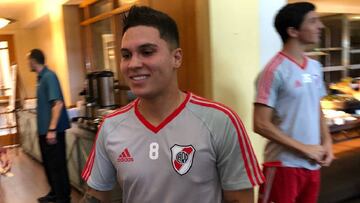 Juan Fernando Quintero se reincorporó a los trabajos de River Plate en Estados Unidos de acara al segundo semestre
