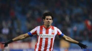 Diego Costa celebra uno de sus goles.