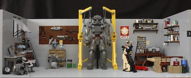Vault Boy y todo el garaje de Fallout 4 con LEGO