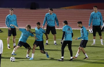 Último entrenamiento antes de la final del Mundial de Clubes