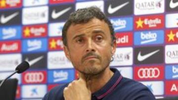 Luis Enrique: "Espero que la senyera nos dé fuerzas"