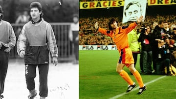 Santiago y José Mari compartieron minutos durante las temporadas 1986/1987 y 1987/1988 en la Real Sociedad. Sin embargo, antes de jugar juntos, se enfrentaron, porque Santiago jugaba en el Hércules y José Mari en la Real Sociedad. Después, volvieron a enfrentarse ya que José Mari fichó por el FC Barcelona. 609 partidos jugaron en Primera. 