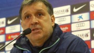 Tata Martino, en rueda de prensa