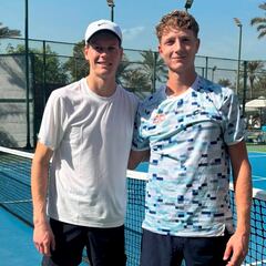 Sinner elige como sparring... al proyecto de estrella español