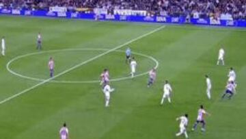 El Madrid reclamó fuera de juego en el 0-1