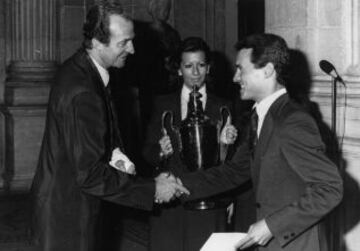 Jordi Llopart, en una recepci¨®n con S.M. el Rey Juan Carlos.