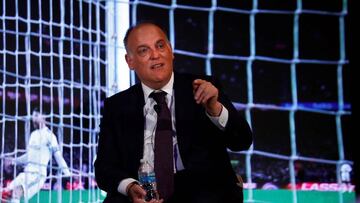 Javier Tebas: &quot;Lainez ha levantado muchas expectativas en Espa&ntilde;a