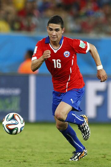 El volante jugó apenas cuatro minutos en la Copa América 2015: ingresó sobre el final en las semis ante Perú.