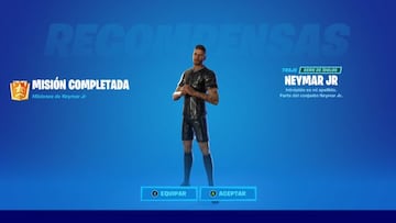 Conseguimos el skin Neymar Jr completando sus misiones