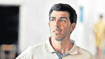 <b>CALMADO. </b>Juan Ramón Muñiz, ayer en el estadio de La Rosaleda.