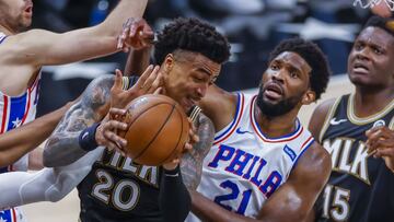 The Atlanta Hawks have tied the Eastern Conference semifinal at 2-2 after a 103-100 win over the Philadelphia 76ers. Trae Young led the way with 25 points.