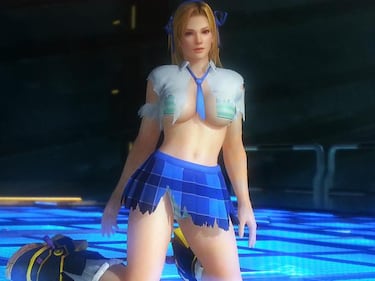 Los trajes rotos de Senran Kagura en Dead or Alive 5