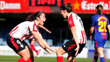 Lucía Córdoba marcó el único gol ante el Barcelona con el Athletic.