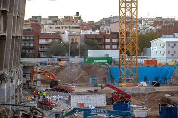 La primera fase: la demolición del antiguo Mini Estadi y la construcción del Johan Cruyff, ya ha sido terminada.