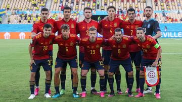 Alineaci&oacute;n inicial de Espa&ntilde;a ante Suecia en su debut en la Eurocopa 2021.