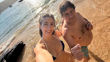 “Vacaciones merecidas... Fue el primer viaje fuera de Chile de mi papá y también su primer vuelo en avión”