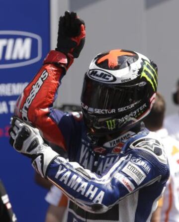 Celebración de Jorge Lorenzo.