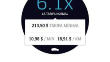 Debido a la alta demanda, la plataforma Uber aument&oacute; sus precios.